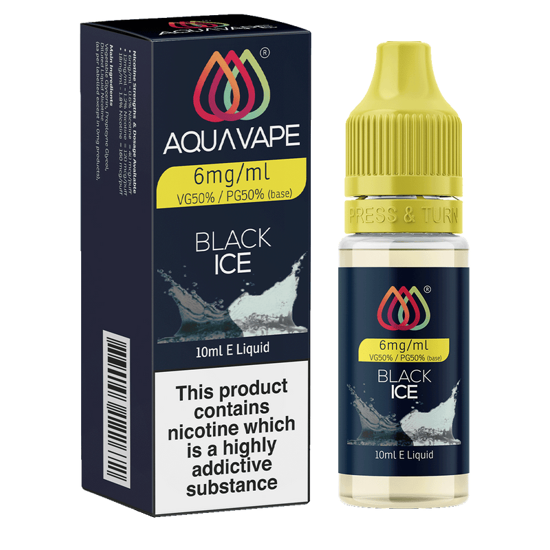 Black Ice E-Liquid by Aquavape - 10ml 6mg