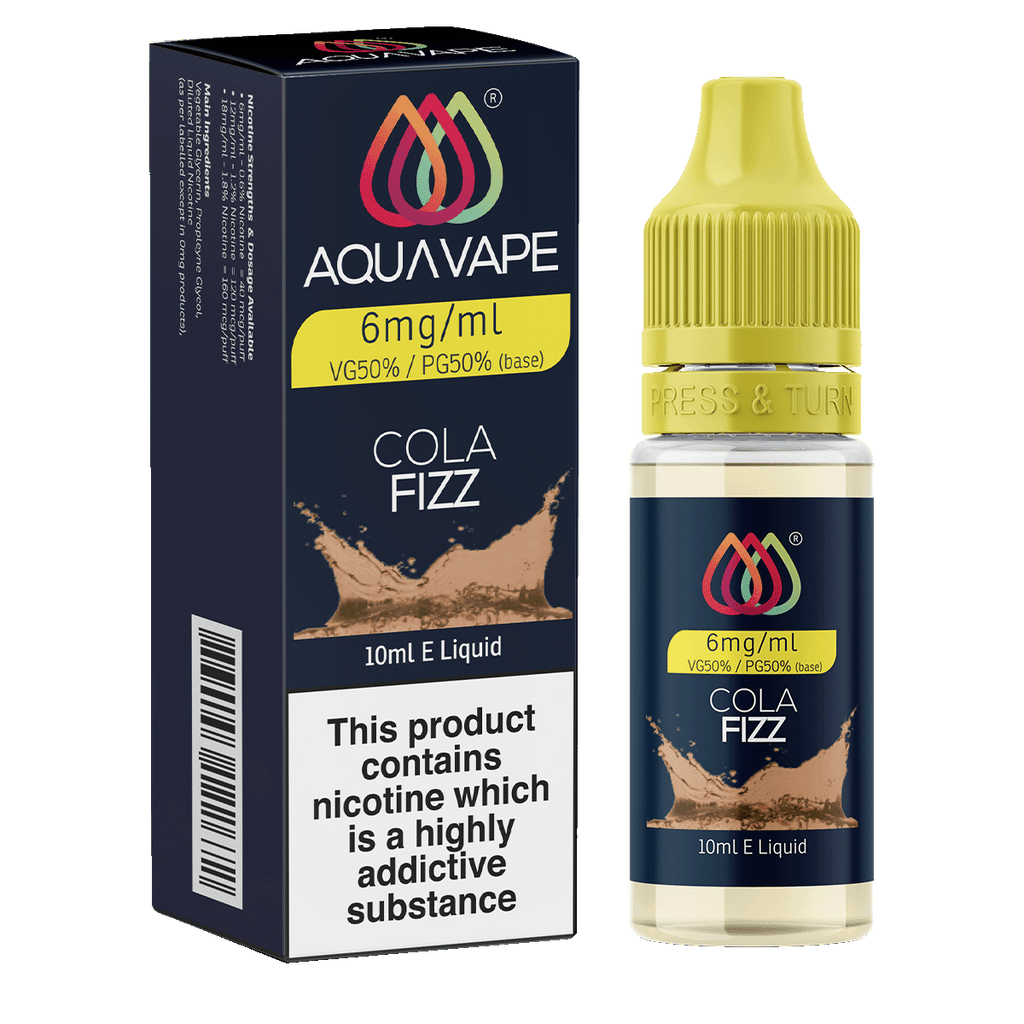 Cola Fizz E-Liquid by Aquavape - 10ml | From 2.49 | Ecigwizard