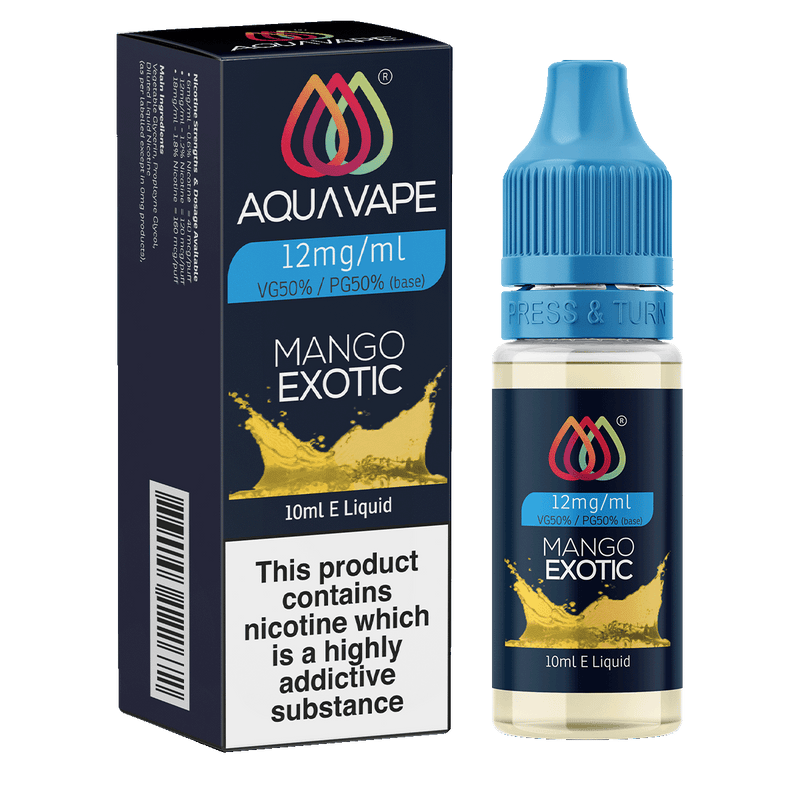 Mango Exotic E-Liquid by Aquavape - 10ml 12mg