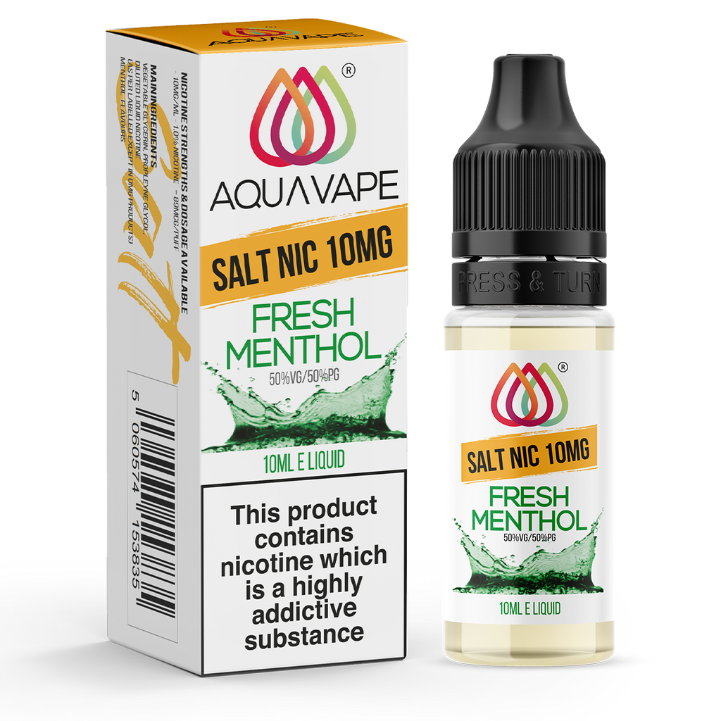elfbar nachfüll pod läuft aus Fresh Menthol Nic Salt by Aquavape 10ml