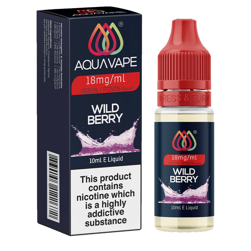 Wild Berry E-Liquid by Aquavape - 10ml 18mg