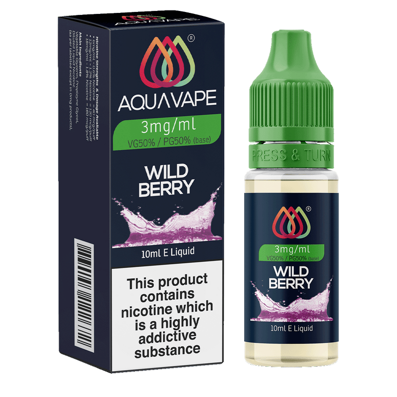 Wild Berry E-Liquid by Aquavape - 10ml 3mg