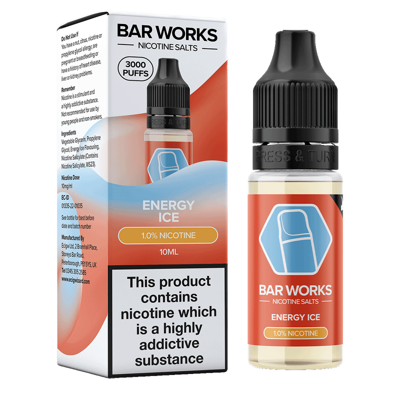 Energy Ice Nic Salt by Bar Works - 10ml 10mg
