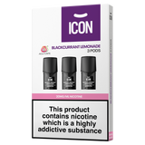 ICON Aqua Vape Blackcurrant Lemonade Pods (Pack of 3) 20mg