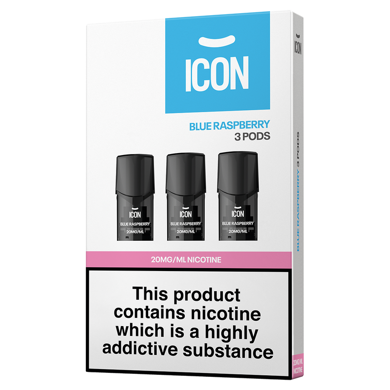 ICON Vape Blue Raspberry Pods (Pack of 3) 20mg