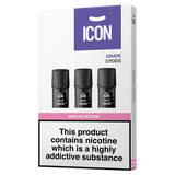 ICON Vape Grape Pods (Pack of 3) 20mg