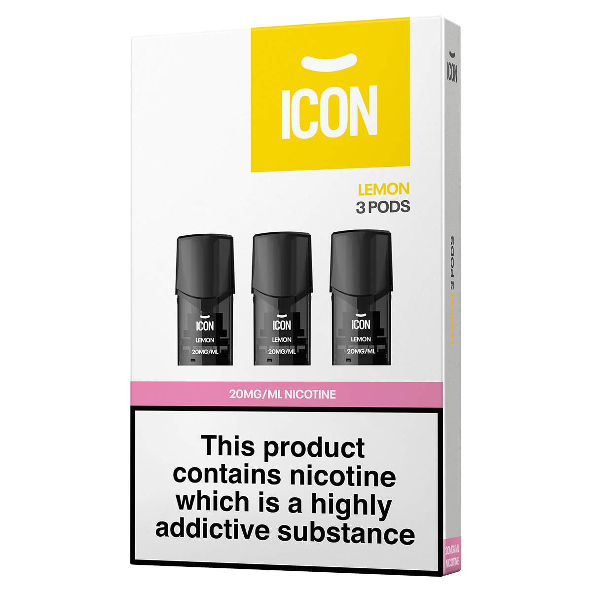 ICON Vape Lemon Pods (Pack of 3) 20mg