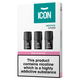 ICON Vape Menthol Pods (Pack of 3) 20mg