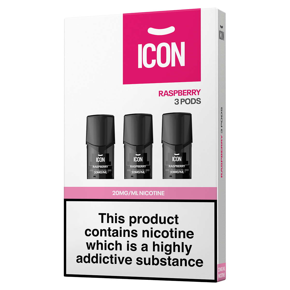 ICON Vape Raspberry Pods (Pack of 3) 20mg