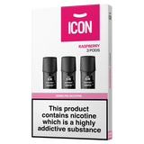 ICON Vape Raspberry Pods (Pack of 3) 20mg