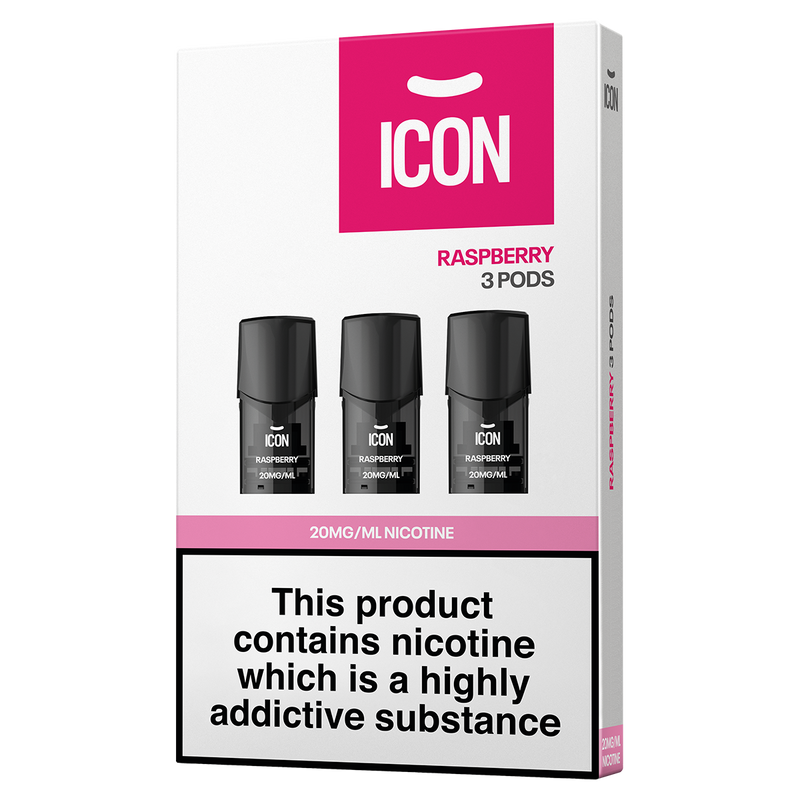 ICON Vape Raspberry Pods (Pack of 3) 20mg