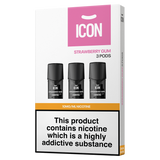 ICON Vape Strawberry Gum Pods (Pack of 3) 10mg