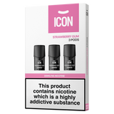ICON Vape Strawberry Gum Pods (Pack of 3) 20mg