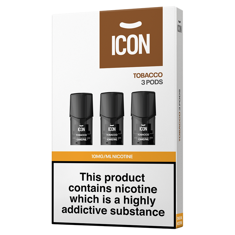 ICON Vape Tobacco Pods (Pack of 3) 10mg