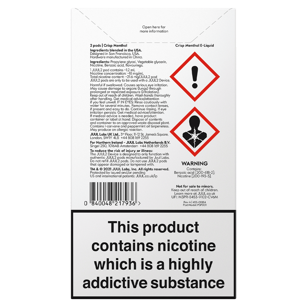 JUUL2 Crisp Menthol Pods | Any 10 For 65 Ecigwizard JUUL2 Crisp Menthol Pods | Any 10 For 65 Ecigwizard
