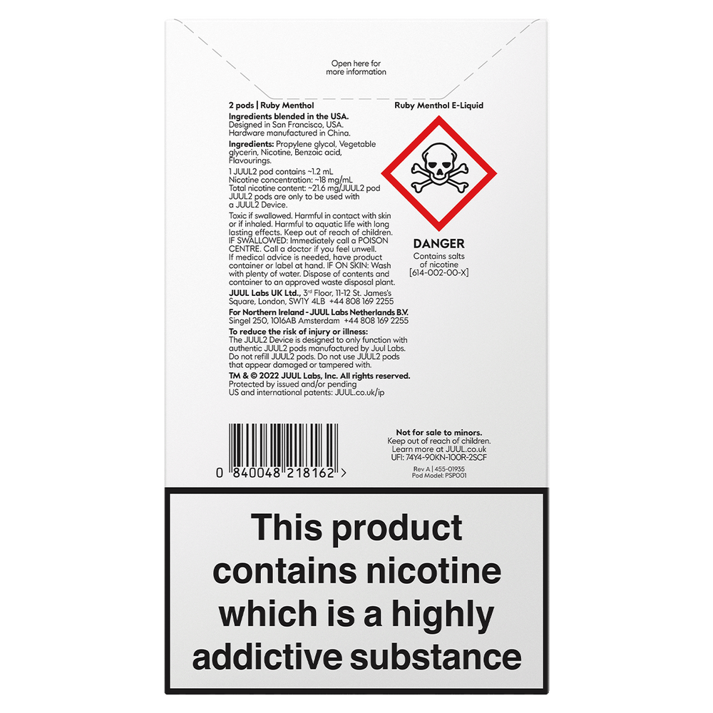 JUUL2 Ruby Menthol Replacement Pods (Pack of 2) | Any 10 For 65 Ecigwizard JUUL2 Ruby Menthol Replacement Pods (Pack of 2) | Any 10 For 65 Ecigwizard