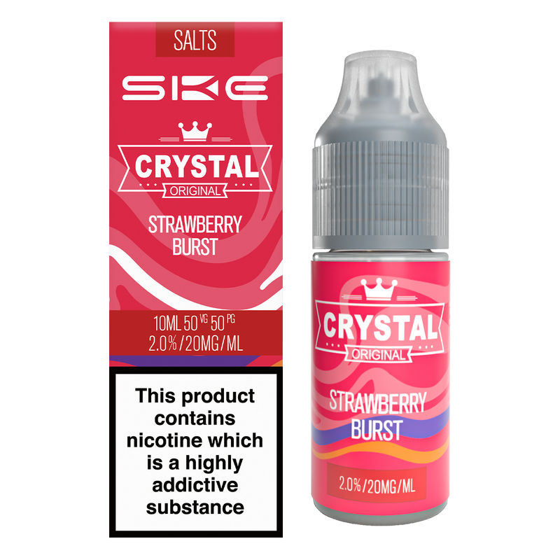 Strawberry Burst Nic Salt by SKE Crystal 10ml 20mg