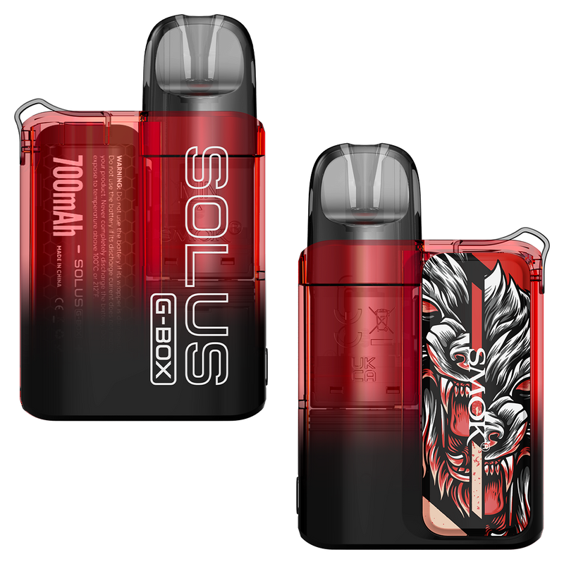 SMOK Solus G Box Pod Kit Transparent Red
