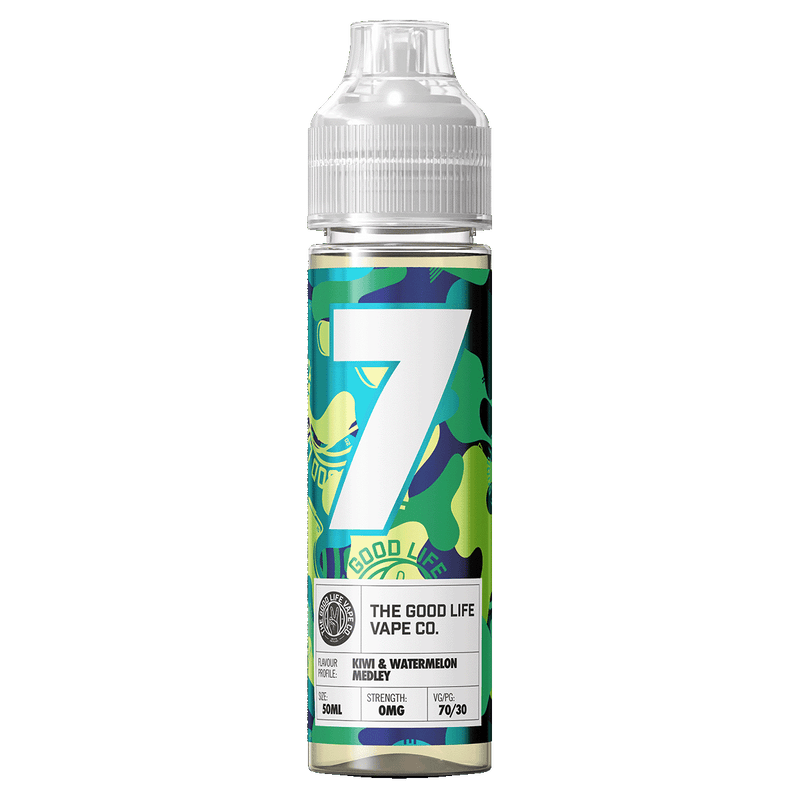 The Good Life Vape Co No. 7 - Kiwi & Watermelon Medley Shortfill 50ml 0mg
