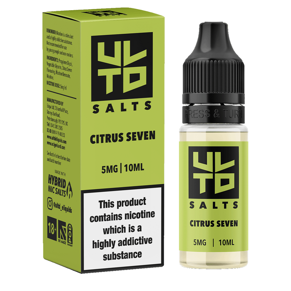 ULTD Salts Citrus Seven Nic Salt | Lemon & Lime | Ecigwizard ULTD Salts Citrus Seven Nic Salt | Lemon & Lime | Ecigwizard