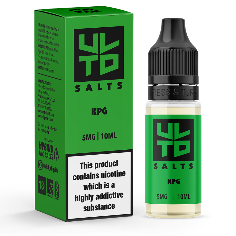 glycerol nicotine salts flavorings make vape nic salts ULTD KPG Nic Salt - 10ml