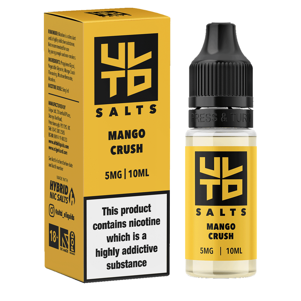 ULTD Mango Crush Nic Salt - 10ml | Vape Juice Ecigwizard ULTD Mango Crush Nic Salt - 10ml | Vape Juice Ecigwizard