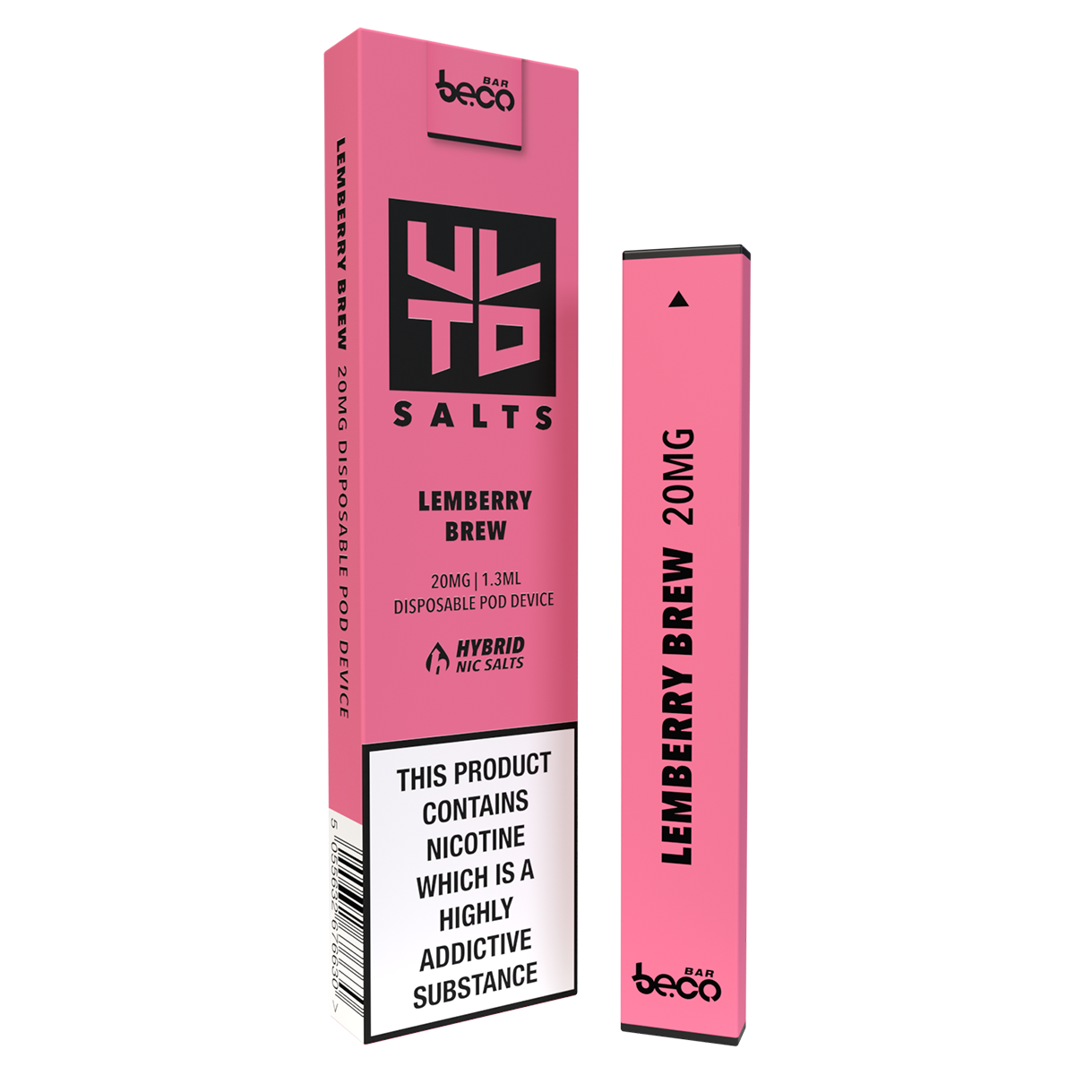 ULTD Salts Puff Bar Disposable Device - Lemberry Brew 20mg Box
