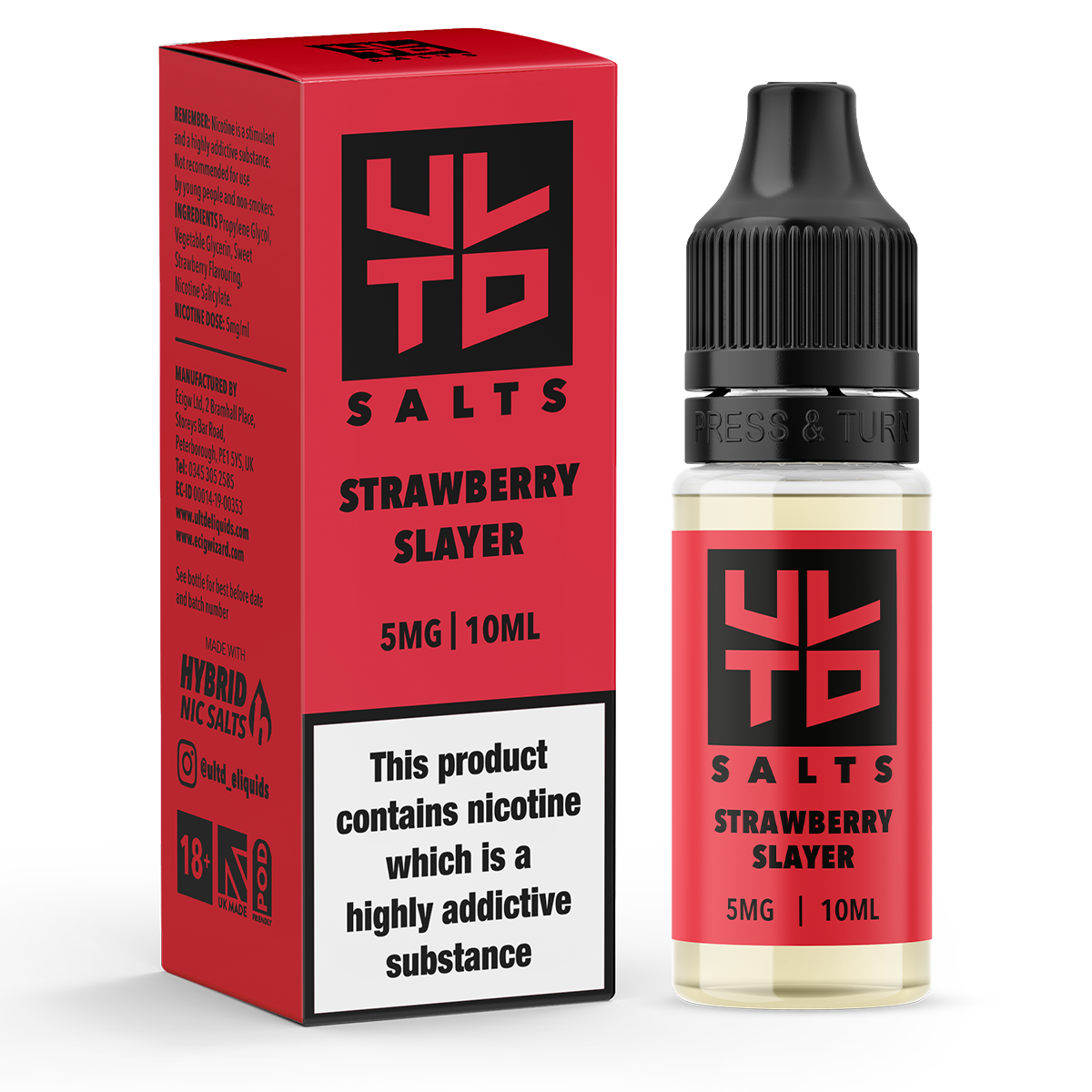 ULTD Strawberry Slayer Nic Salt - 10ml | Ecigwizard ULTD Strawberry Slayer Nic Salt - 10ml | Ecigwizard
