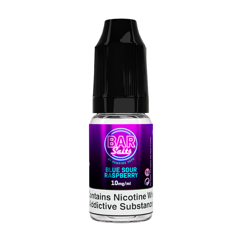 Sour Raspberry Bar Blue Sour Raspberry Bar Salts by Vampire Vape | Deals From £2.49 ...
