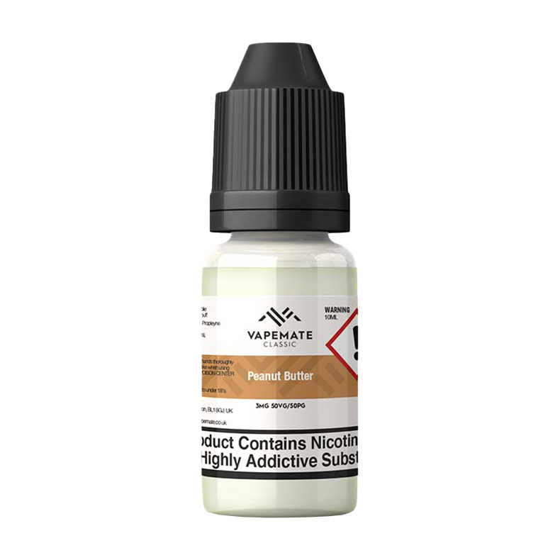 Vapemate Classic Peanut Butter Eliquid | Multi buy from 2.49 Ecigwizard Vapemate Classic Peanut Butter Eliquid | Multi buy from 2.49 Ecigwizard