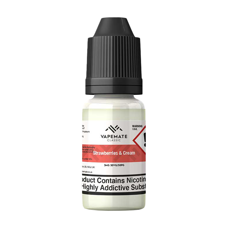 Vapemate Classic Strawberries & Cream 10ml