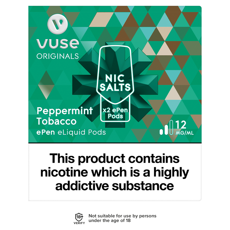 Vuse ePen Caps vPro Peppermint Tobacco - 12mg