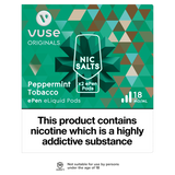Vuse ePen Caps vPro Peppermint Tobacco - 18mg